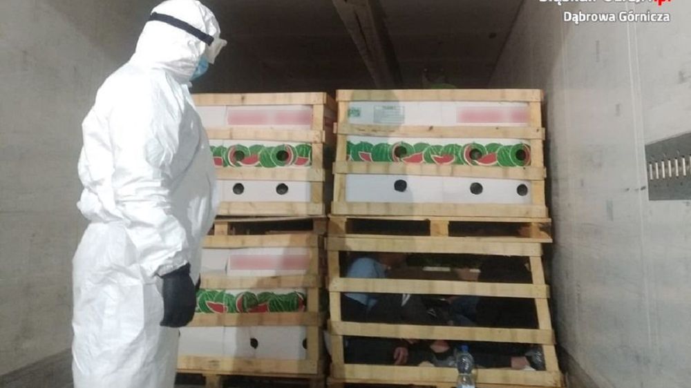 Nielegalni imigranci ukryli się w transporcie arbuzów