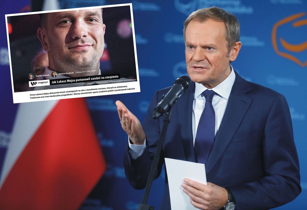 Donald Tusk o ustaleniach WP ws. Łukasza Mejzy. "Porażające. Dymisja to minimum" 