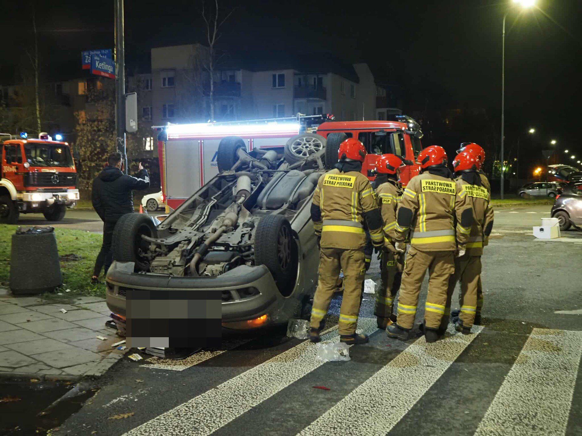Wypadek na Janowie w Łodzi.