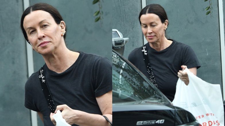 Alanis Morissette wsiada z zakupami do auta