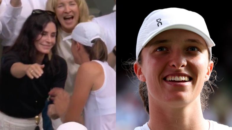 Courteney Cox pogratulowała Idze Świątek