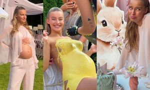 Działo się na BABY SHOWER Karoliny Pisarek: odlew ciążowego brzucha, ścianka, słodkości, tłum gości... (ZDJĘCIA)