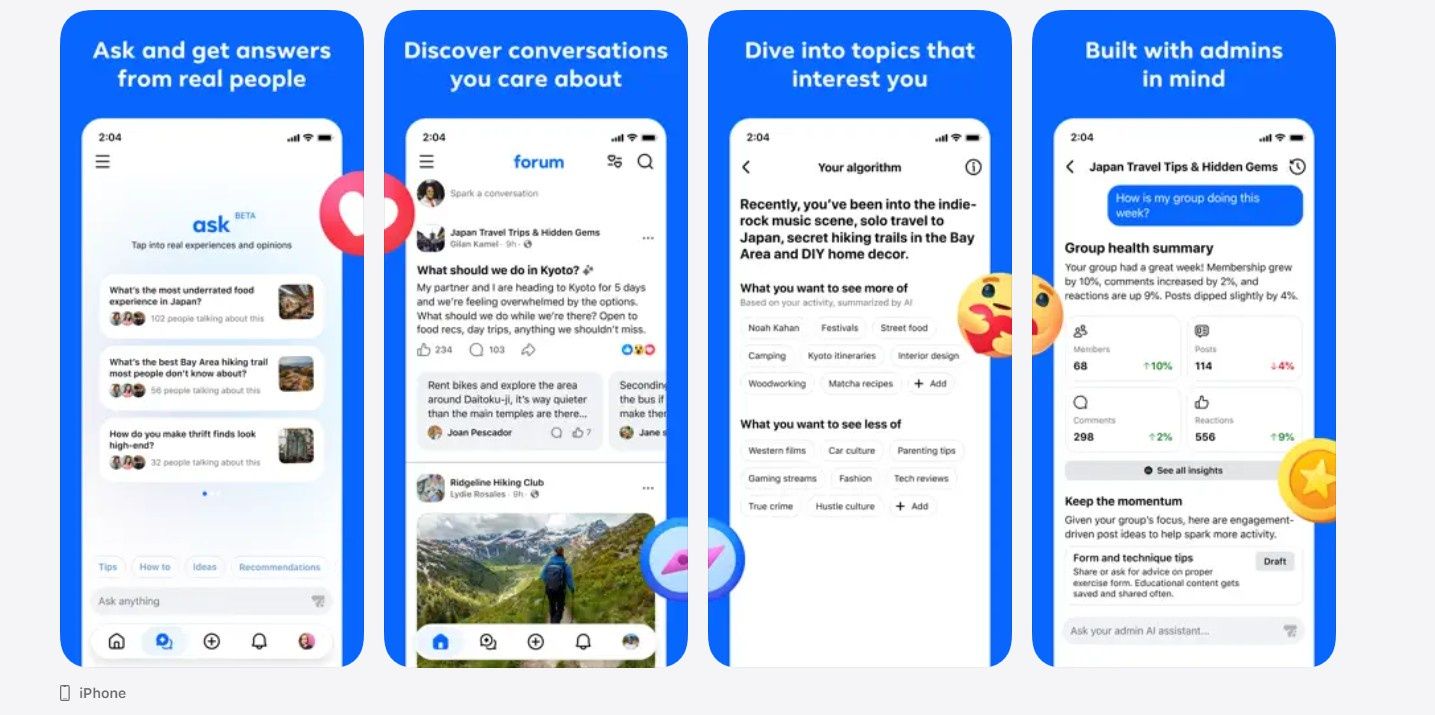 Forum, a Facebook App w sklepie Apple App Store