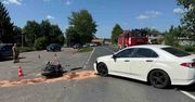 Kalsk: Wypadek motocyklisty. Mężczyzna trafił do szpitala