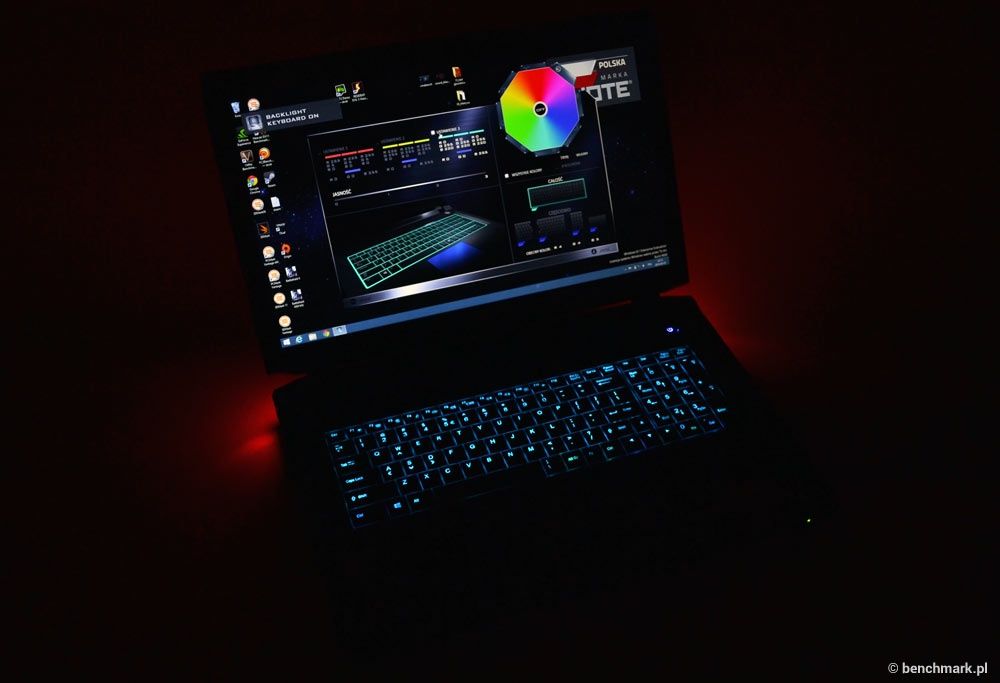 XNOTE P377SMA podświetlenie