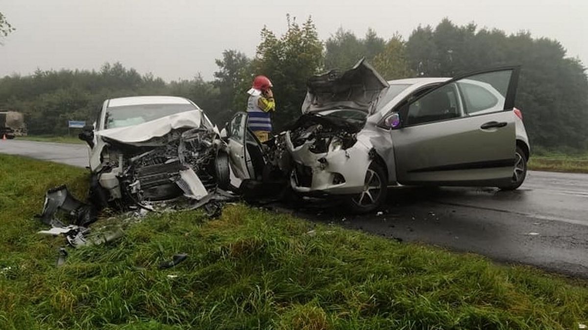 Pod Lesznem doszło do groźnego wypadku