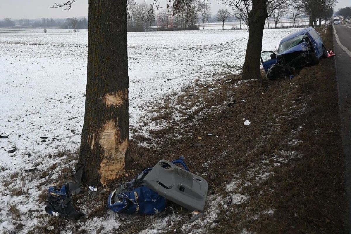Stracił świadomość za kierownicą i uderzył w drzewo