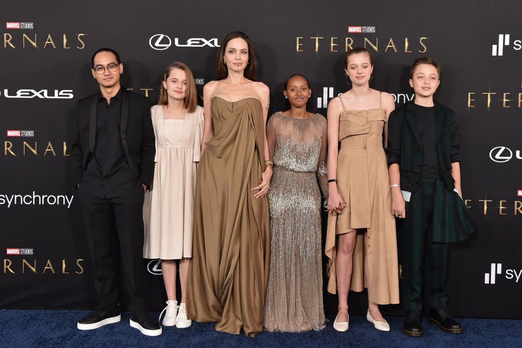 Angelina Jolie z dziećmi na premierze "Eternals"
