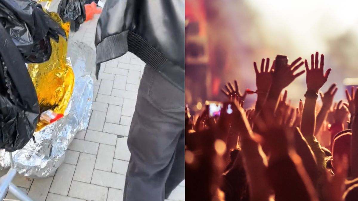 Po koncercie pozostało wiele do sprzątania 