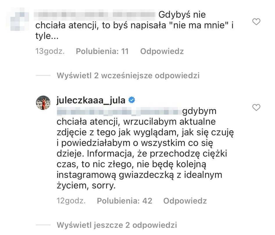 Julia Wróblewska opowiada o swojej terapii