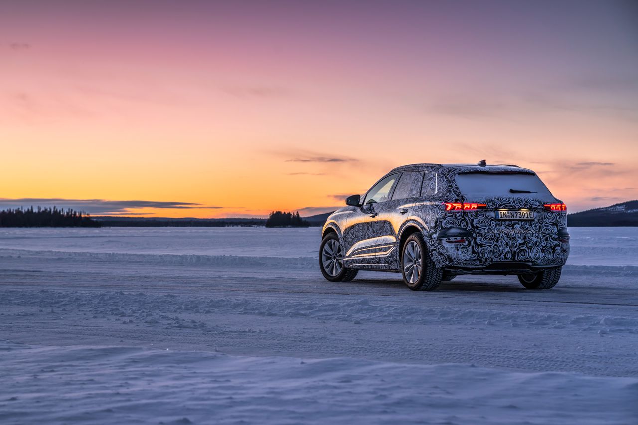 Audi Q6 e-tron testowane w zimowych warunkach