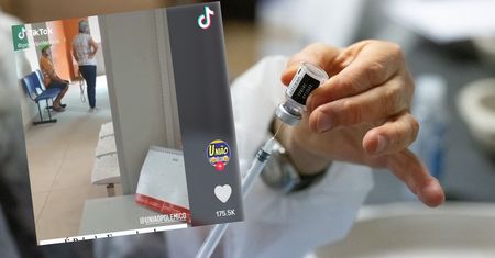 Zapięła mu smycz. Tak w Brazylii zaprowadzono 48-latka na szczepienie