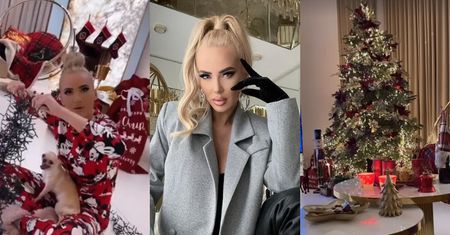 Izabela Macudzińska też udekorowała już nową willę na święta: renifery, choinka do sufitu i salon ociekający ZŁOTEM (ZDJĘCIA)