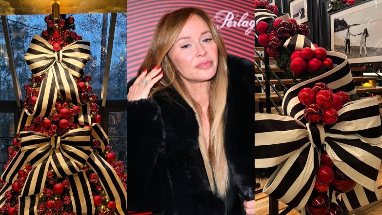 Joanna Przetakiewcz już udekorowała willę na święta
