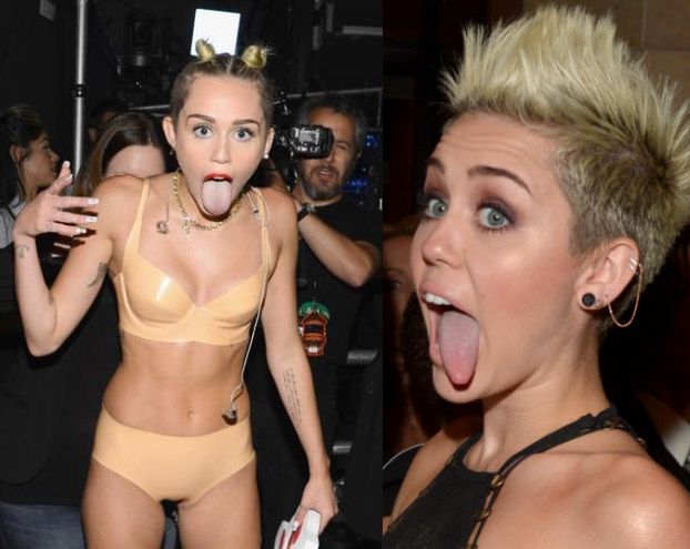 Miley: "Pokazuję język, bo nienawidzę się uśmiechać!"