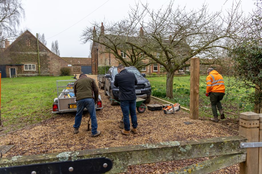 Prace w posiadłości Andrzeja
