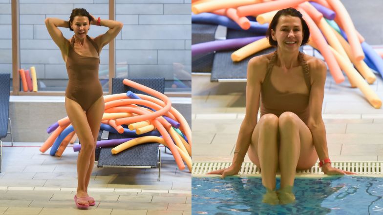 Anna Popek trenuje na basenie