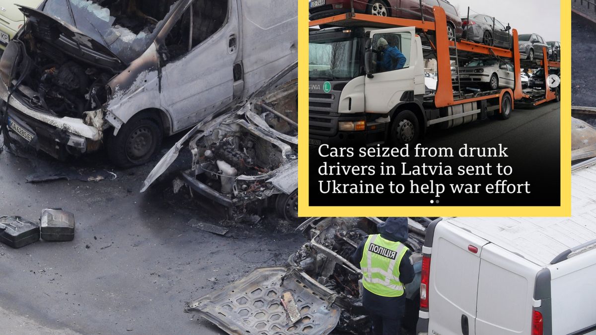 Każdego dnia w Ukrainie niszczone są tysiące samochodów. Te z Łotwy trafią do wojsk i szpitali