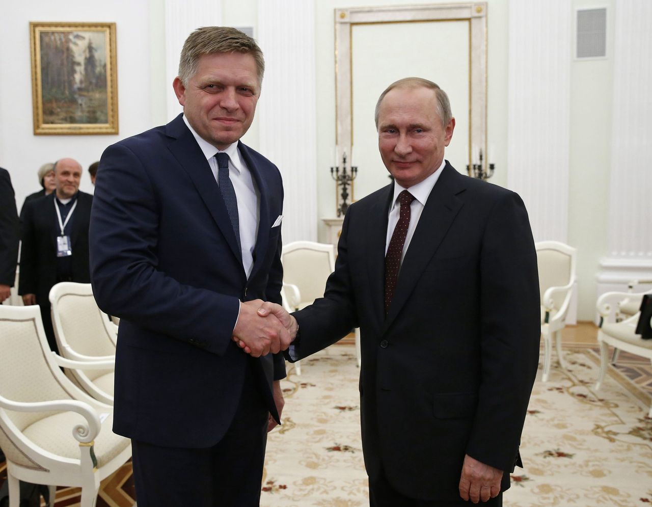 Robert Fico met with Vladimir Putin at the Kremlin.