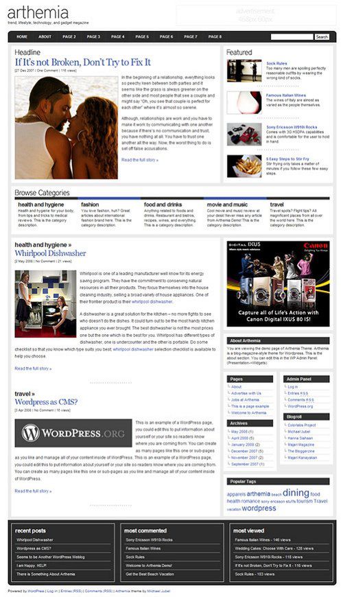 41 pięknych szablonów do Wordpressa 26