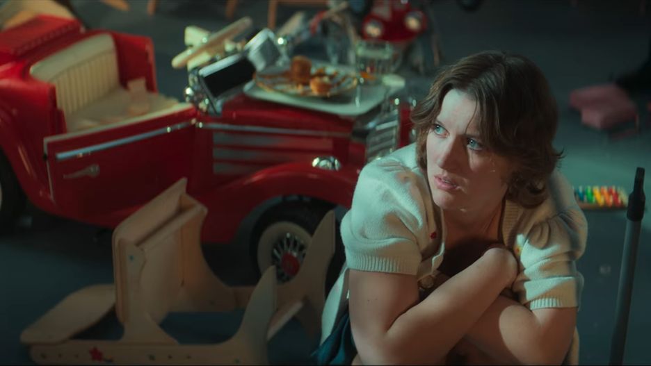 Aleksandra Domańska jako Krysia w filmie "Noc w przedszkolu"