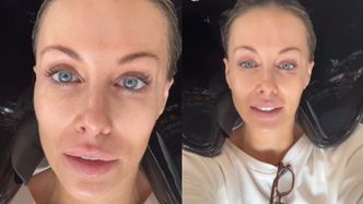 Małgorzata Rozenek-Majdan nadaje z salonu fryzjerskiego, prezentując naturalne oblicze