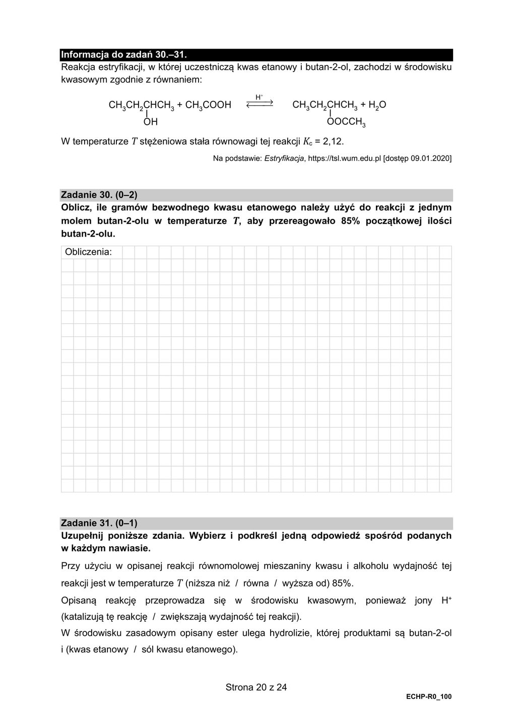 Matura z chemii 2021 - arkusze CKE