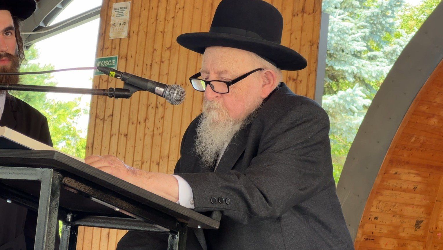 Na zdjęciu: Rabin Edgar Gluck - Naczelny Rabin Galicji i członek amerykańskiej Komisji do spraw Ochrony Dziedzictwa Narodowego za Granicą