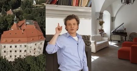 Maciej Musiałowski odsłonił wnętrza swojego zamku za 2 MILIONY ZŁOTYCH: biblioteczka, fortepian od Leszka Możdżera, ogródek warzywny...