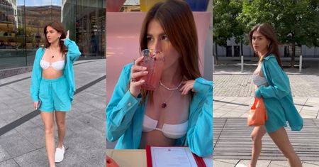 Roksana Węgiel paraduje po mieście w STANIKU. Internauci oburzają się w komentarzach: "Promujesz NAGOŚĆ!" (FOTO)