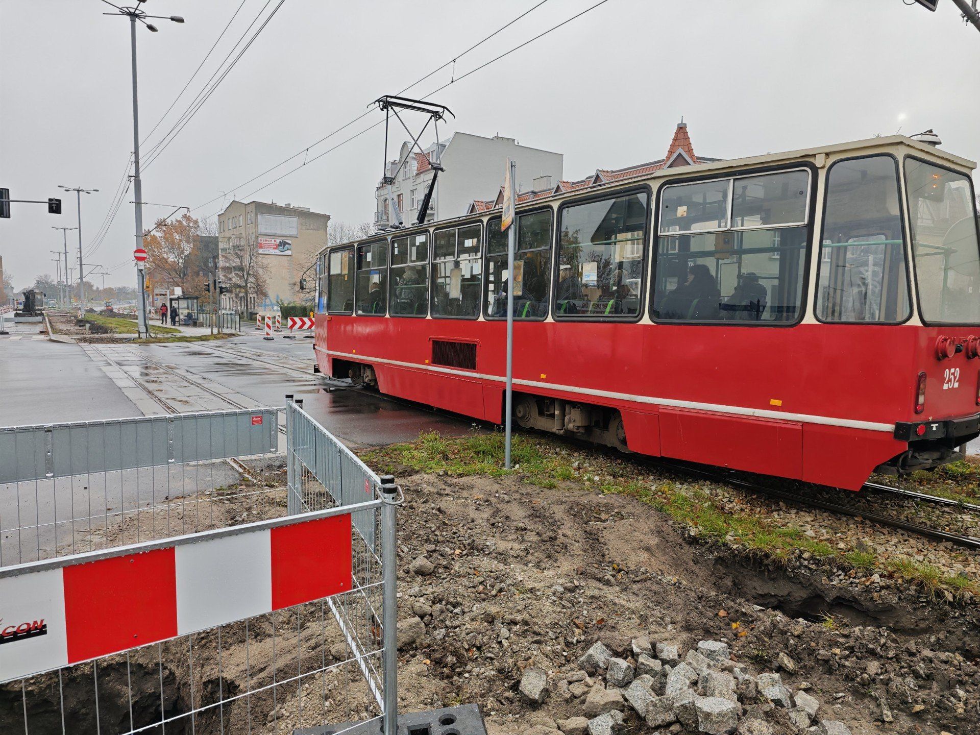 Modernizacja torowiska tramwajowego na ulicy Kościuszki w Toruniu