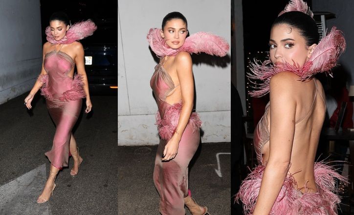 Kylie Jenner w drodze na świąteczne spotkanie