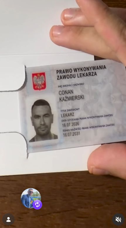 Conan Kaźmierski został lekarzem