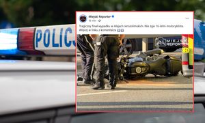 Tragiczny wypadek w Warszawie. Zmarł 16-letni motocyklista