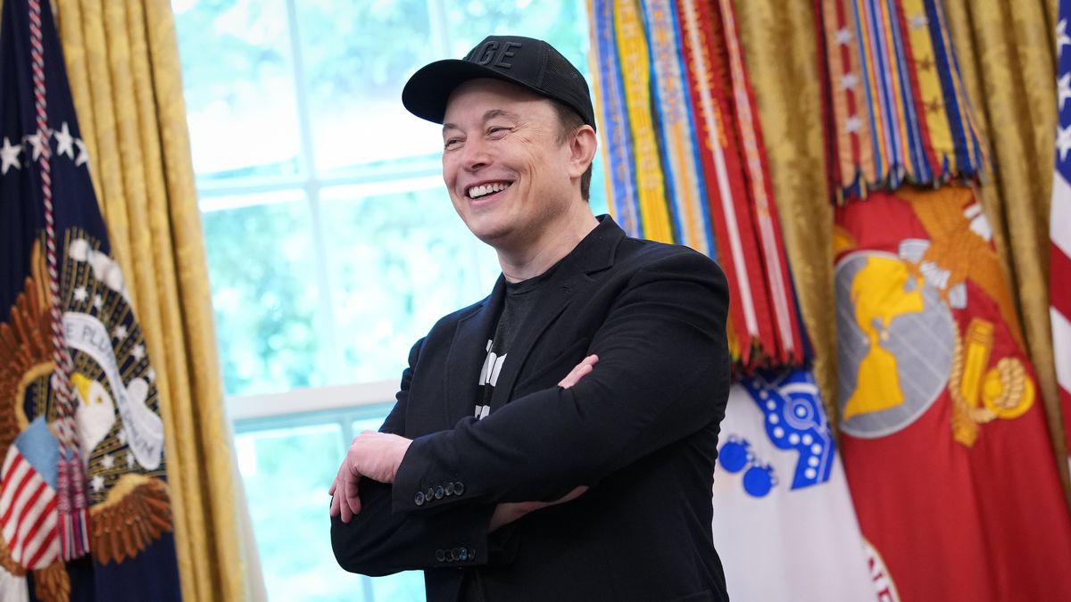 WASHINGTON, DC - MAY 30: Tesla CEO Elon Musk speaks alongside U.S. President Donald Trump in the Oval Office of the White House on May 30, 2025 in Washington, DC. Musk, who served as an adviser to Trump and led the Department of Government Efficiency, announced he would leave his role in the Trump administration to refocus on his businesses.  (Photo by Kevin Dietsch/Getty Images)