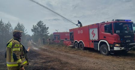 Pożar pod Warszawą. Ważne ogłoszenie ws. jednej z dróg