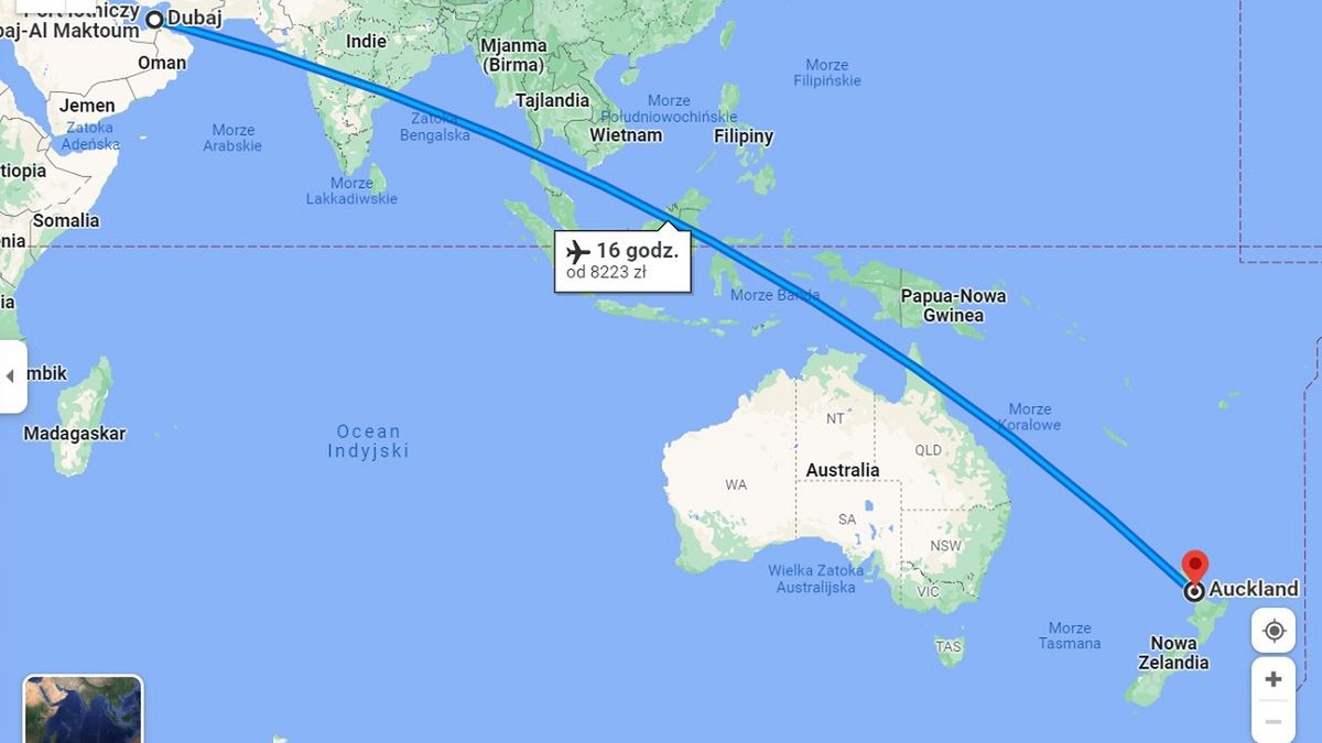 Lecieli samolotem z Dubaju do Auckland. Musieli zawrócić. 