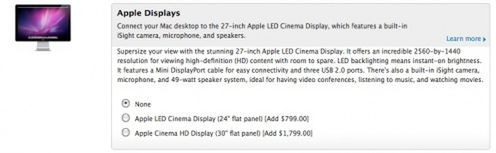 27-calowy Apple LED Cinema Display lada chwila w Apple Store?