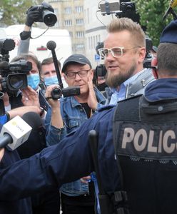 Protest przedsiębiorców. Paweł Tanajno usłyszał zarzuty. "Jestem pierwszym więźniem politycznym pisowskiego reżimu"