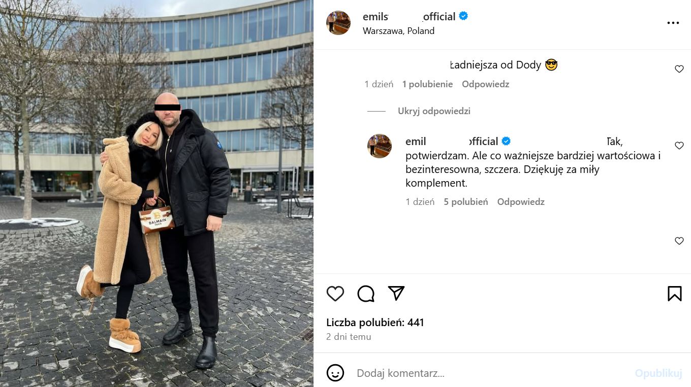Emil S. uderza w Dodę
