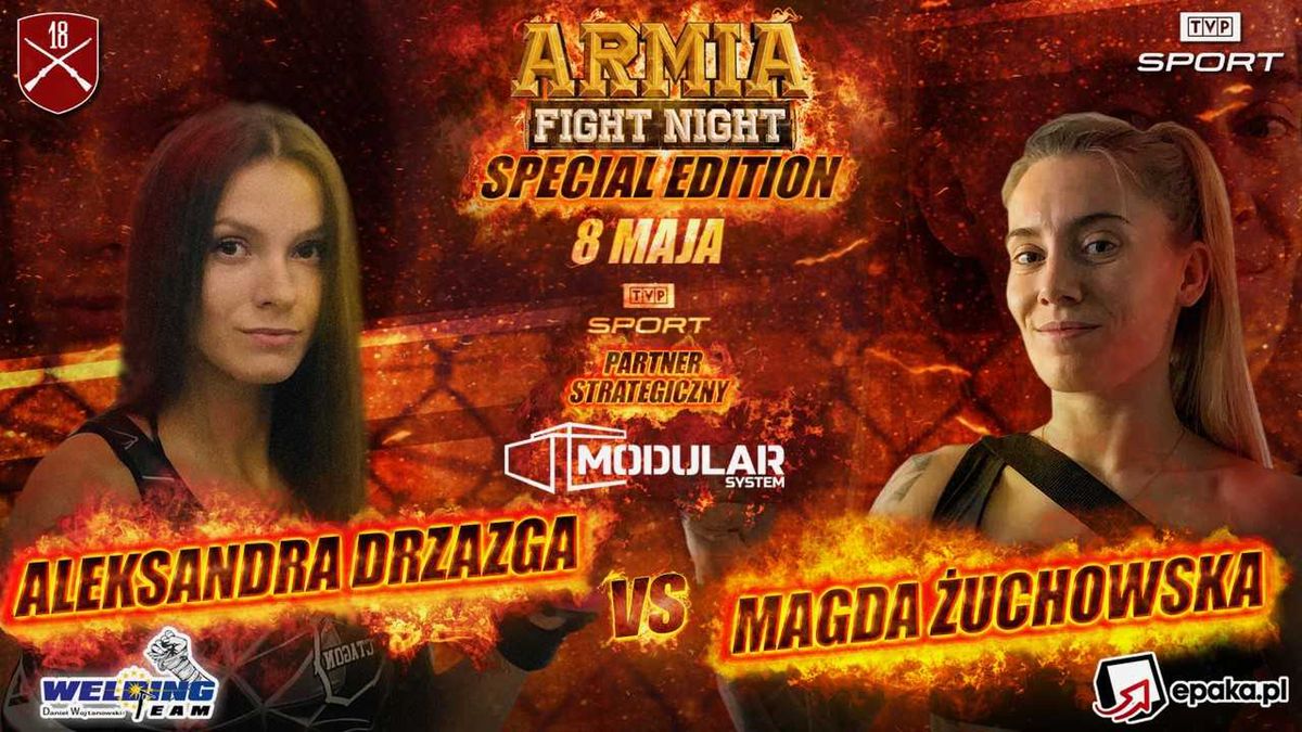 Magdalena Żuchowska zmierzy się z Aleksandrą Drzazgą na gali Armia Fight Night Special Edition