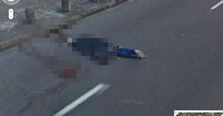 Ludzkie zwłoki na zdjęciach w Google Maps