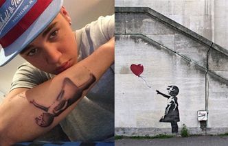 Bieber wytatuował sobie obraz Banksy'ego! (FOTO)