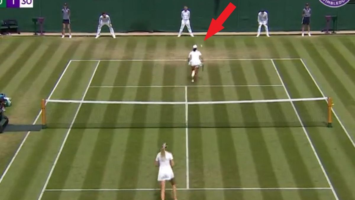 Zdjęcie okładkowe artykułu: Twitter / Wimbledon / Akcja w meczu Tan - Boutler