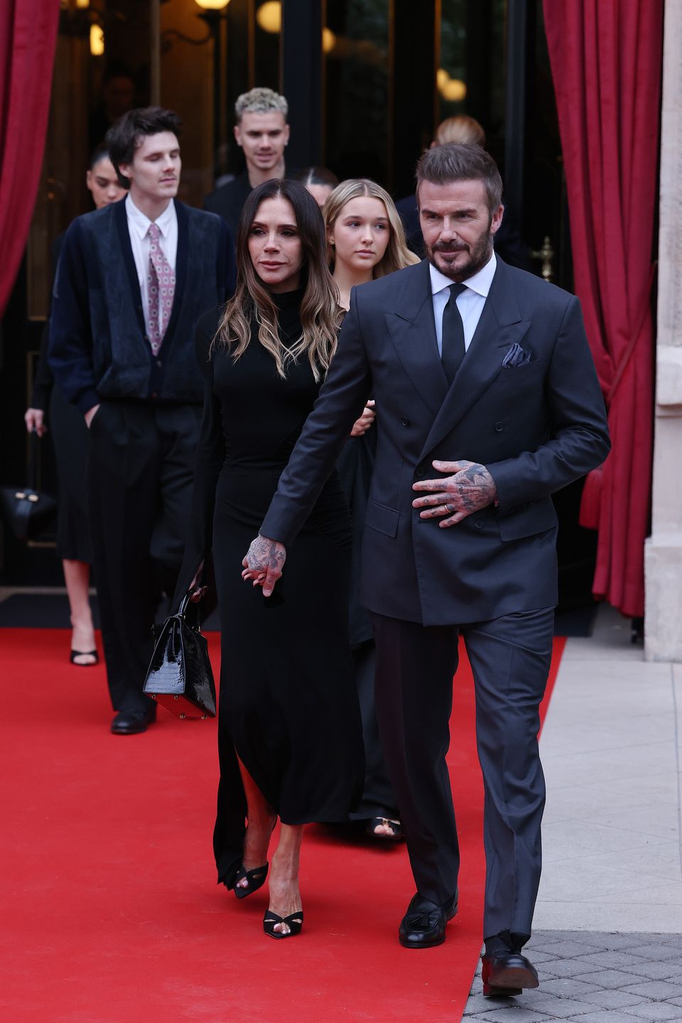 Victoria Beckham z rodziną w Paryżu