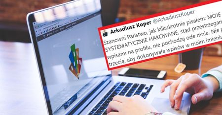 Nocna seria wulgarnych wpisów. "Moje konto jest systematycznie hakowane"