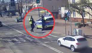 Kobieta w BMW spanikowała. Na widok policjantów nagle stanęła