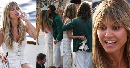 Bosonoga Heidi Klum i podekscytowany Tom Kaulitz bawią się na przedślubnej imprezie na luksusowym jachcie (ZDJĘCIA)