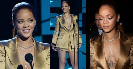 Biust Rihanny na rozdaniu BET Awards (ZDJĘCIA)