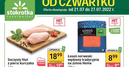 Stokrotka nowa gazetka 21.07-27.07. Promocje w Stokrotka od czwartku 21 lipca